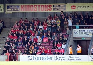 Images Dated 17th April 2010: Bristol City Fans in Full Force at Scunthorpe United Championship Match, 17th April 2010