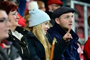 Bristol City V Brentford Prints: Bristol City Fans in Full Force: Sky Bet Championship Showdown at Ashton Gate - Bristol City vs