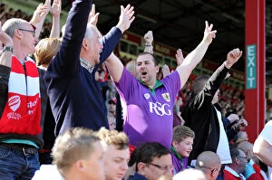 Images Dated 18th April 2015: Bristol City Fans in Full Force: Sky Bet League One Clash Against Coventry City at Ashton Gate