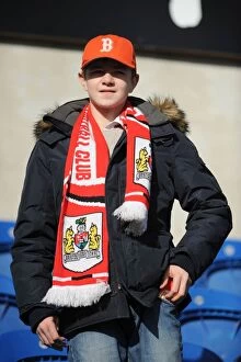 Images Dated 21st February 2015: Bristol City Fans in Full Force: Sky Bet League One Showdown against Colchester United