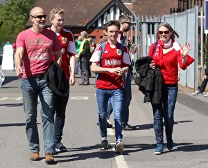 Bristol City V Coventry City (Champions) Prints: Bristol City Fans Gather at Ashton Gate for Sky Bet League One Match against Coventry City (180415)