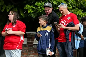 Fulham V Bristol City Prints: Bristol City Fans Gather at Craven Cottage Ahead of Fulham Match, September 2016