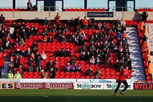 Images Dated 3rd January 2015: Bristol City Fans Gather at Doncaster's Keepmoat Stadium for FA Cup Match