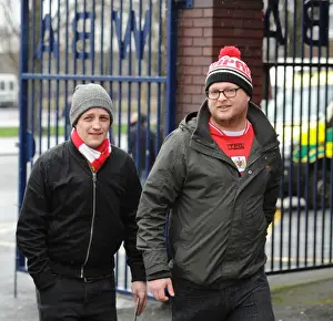 West Brom Prints: Bristol City Fans Gather at The Hawthorns for FA Cup Third Round Clash against West Brom