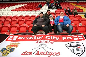 Rotherham V Bristol City Prints: Bristol City Fans Gather at New York Stadium for Rotherham United Match, 2015
