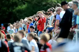 Portishead V Bristol City Prints: Bristol City Fans Gathered at Portishead Town's The Playing Fields for Pre-Season Match
