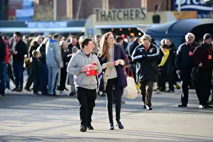 Bristol City Fans Gathering at Ashton Gate for Sky Bet Championship Match against Ipswich Town (03/12/2016)