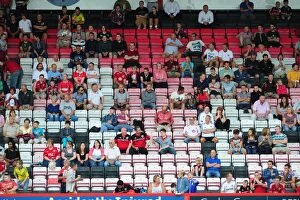 Images Dated 27th July 2013: Bristol City Fans at Goldsands Stadium: Pre-Season Friendly Against Bournemouth (2013)