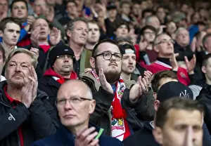Bristol City Fans Honor Gerry Gow: A Tribute at Ashton Gate Stadium during Bristol City vs. Blackburn Rovers (22nd October 2016)