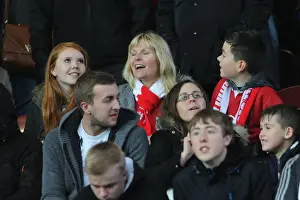 Framed Print : Bristol City Fans at Huddersfield Town's St John Smiths Stadium, Sky Bet Championship Match Framed Print : Bristol City Fans at Huddersfield Town's St John Smiths Stadium, Sky Bet Championship Match