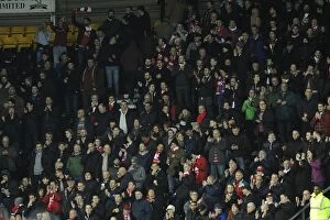 Images Dated 15th December 2015: Bristol City Fans at iPro Stadium during Derby County Match, December 2015