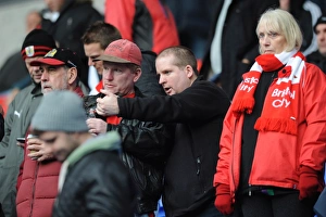 Framed Print : Bristol City Fans at Macron Stadium, 07-11-2015: Bolton Wanderers vs. Bristol City, Sky Bet Championship Framed Print : Bristol City Fans at Macron Stadium, 07-11-2015: Bolton Wanderers vs. Bristol City, Sky Bet Championship