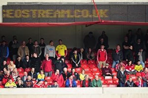 Images Dated 7th April 2012: Bristol City Fans at Nottingham Forest's The City Ground, 07-04-2012
