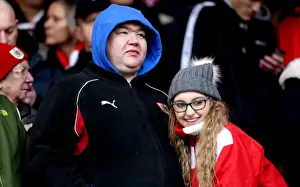 Nottingham Forest V Bristol City Prints: Bristol City Fans at Nottingham Forest's The City Ground during Sky Bet Championship Match