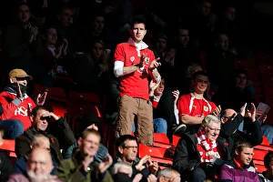 Bristol City Fans at Oakwell Stadium during Barnsley vs. Bristol City Match, October 2014