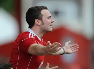 Bristol City Fan's Passion: Ashton Gate's Atmosphere Roars on During Bristol City vs MK Dons (Sky Bet League One)