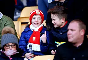 Wolverhampton Wanderers V Bristol City Prints: Bristol City Fans Passionate Showing at Molineux during Sky Bet Championship Clash against Wolverhampton Wanderers