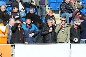 Images Dated 22nd March 2014: Bristol City Fans' Passionate Support at Colchester United vs