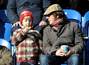 Framed Print : Bristol City Fans Passionate Support: Colchester United vs. Bristol City, Sky Bet League One (Mar. 22, 2014)