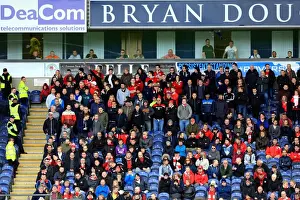 Bristol City Fans Passionate Support at Ewood Park during Sky Bet Championship Match, April 2016