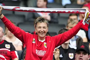 MK Dons V Bristol City Prints: Bristol City Fans Passionate Support: Milton Keynes Dons vs