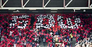 Bristol City Fans Pay Tribute to Gerry Gow with Flags and Banners at Ashton Gate Stadium