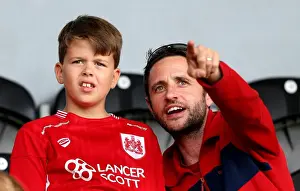 Bristol City Fans at Pirelli Stadium during Burton Albion Match