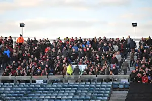 Framed Print : Bristol City Fans at Priestfield Stadium during Sky Bet League One Match against Gillingham (December 2014)