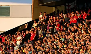 Norwich City V Bristol City Prints: Bristol City Fans Rally at Carrow Road during Norwich City vs