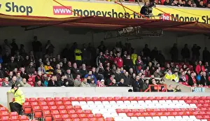 Nottingham Forest V Bristol City Prints: Bristol City Fans Rally at The City Ground during Nottingham Forest vs