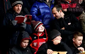 Nottingham Forest V Bristol City Prints: Bristol City Fans Rally at The City Ground during Sky Bet Championship Match vs