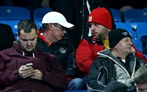Images Dated 14th February 2017: Bristol City Fans Rally at Elland Road: Leeds United vs. Bristol City Championship Showdown