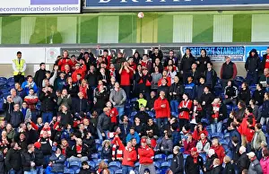 Bristol City Fans Rally at Ewood Park during Blackburn Rovers vs. Bristol City Championship Match, April 2016