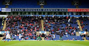 Framed Print : Bristol City Fans Rally at Ewood Park during Sky Bet Championship Match, April 2016