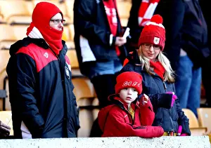 Wolverhampton Wanderers V Bristol City Prints: Bristol City Fans Rally at Molineux Amidst Wolverhampton Wanderers vs