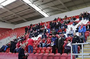 Framed Print : Bristol City Fans at Rotherham United's New York Stadium, 2014 (Rotherham United v Bristol City, Sky Bet League One)