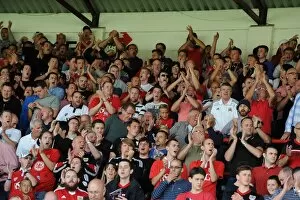 Images Dated 16th August 2014: Bristol City Fans in Full Support at Ashton Gate: Bristol City vs Colchester United