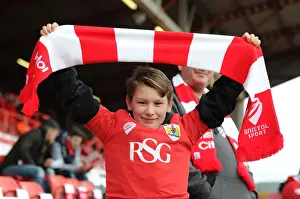 Bristol City Fans in Full Swing: FA Cup Fourth Round Match against West Ham United at Ashton Gate (January 2015)