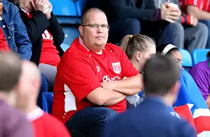 Adams Park Prints: Bristol City Fans in Full Swing at Wycombe Wanderers League Cup Match, 2016