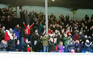 Bristol City Fans Triumphant Celebration at Elland Road, January 2016