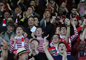 Chesterfield Prints: Bristol City Fans Triumphant Celebration at Proact Stadium during Chesterfield vs