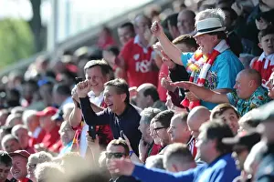 Chesterfield Prints: Bristol City Fans Triumphant Celebration at Proact Stadium during Chesterfield vs