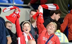 Images Dated 14th October 2016: Bristol City Fans Unite at Cardiff City Stadium, Sky Bet Championship Match