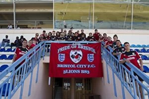 Images Dated 21st July 2014: Bristol City Fans Unite at Extension Gunners Match in Gaborone, 2014