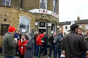Brentford V Bristol City Prints: Bristol City Fans Unite at The Griffin Pub Before Brentford Showdown