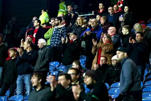 Huddersfield Town V Bristol City Prints: Bristol City Fans Unite: A Sea of Applause at Full-Time vs. Huddersfield Town (10.12.16)