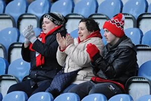 Images Dated 12th December 2015: Bristol City Fans Unite: A Show of Support at Huddersfield Town's St John Smiths Stadium
