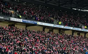 Bristol City Fans United: A Sea of Scarves at MK Dons Match, February 2015