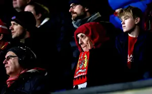 Ipswich Town V Bristol City Prints: Bristol City Fans Unleash Passionate Roar at Ipswich Town's Portman Road during Sky Bet Championship Match