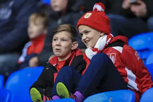 Reading V Bristol City Prints: Bristol City Fans Unwavering Passion at Madejski Stadium during Sky Bet Championship Match